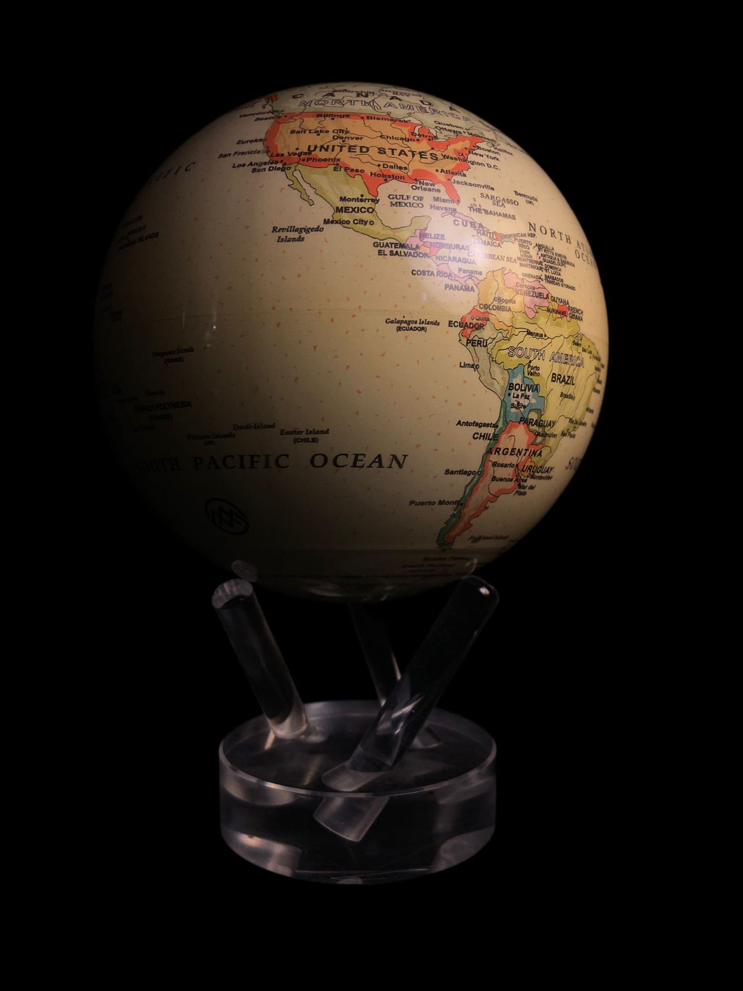 Political Map Rotative Globe