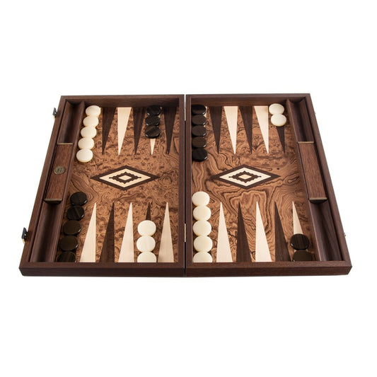 Walnut Burl Wooden Backgammon - Davis Concept Store