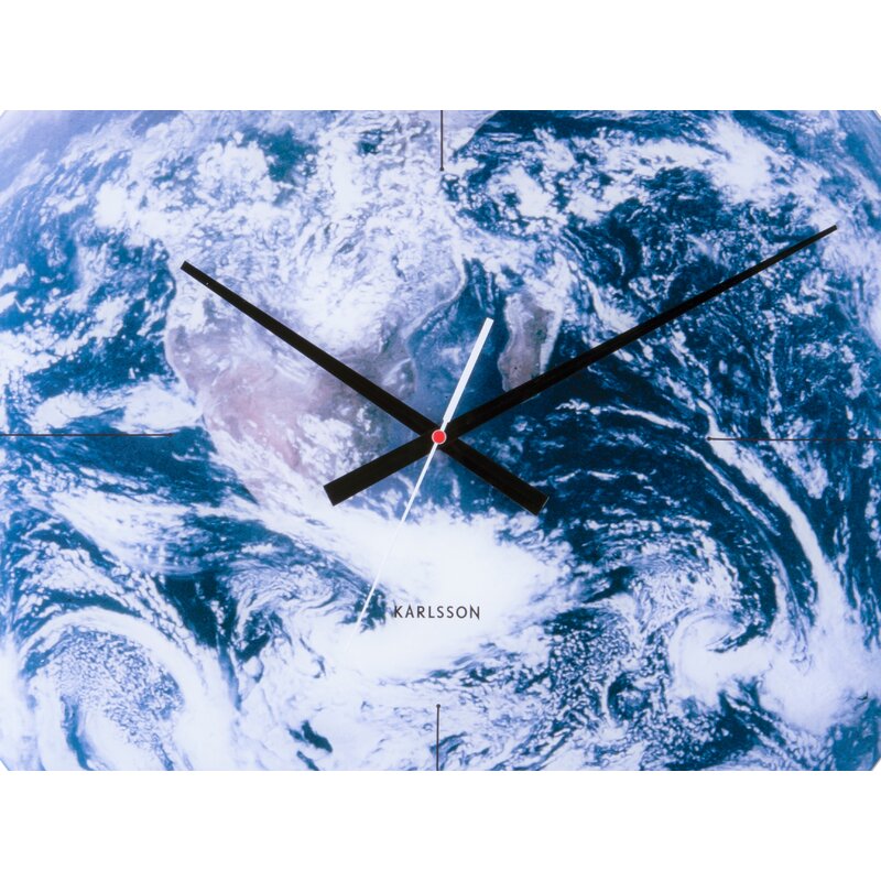 Glass Wall Clock "Earth" - Davis Concept Store