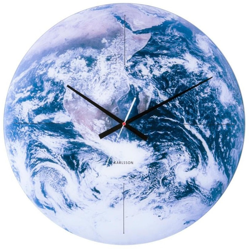 Glass Wall Clock "Earth" - Davis Concept Store