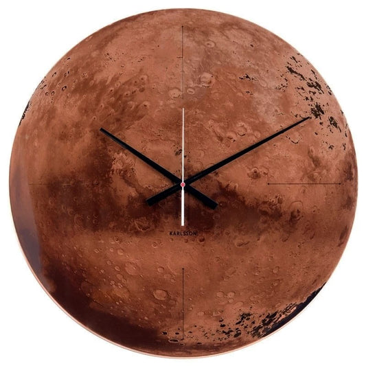 Glass Wall Clock "Mars" - Davis Concept Store